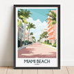Miami Beach Destination Art Gift