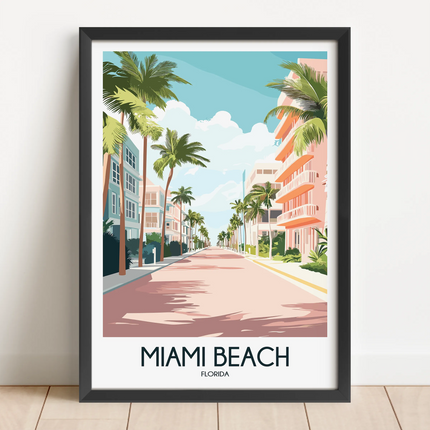 Miami Beach Destination Art Gift