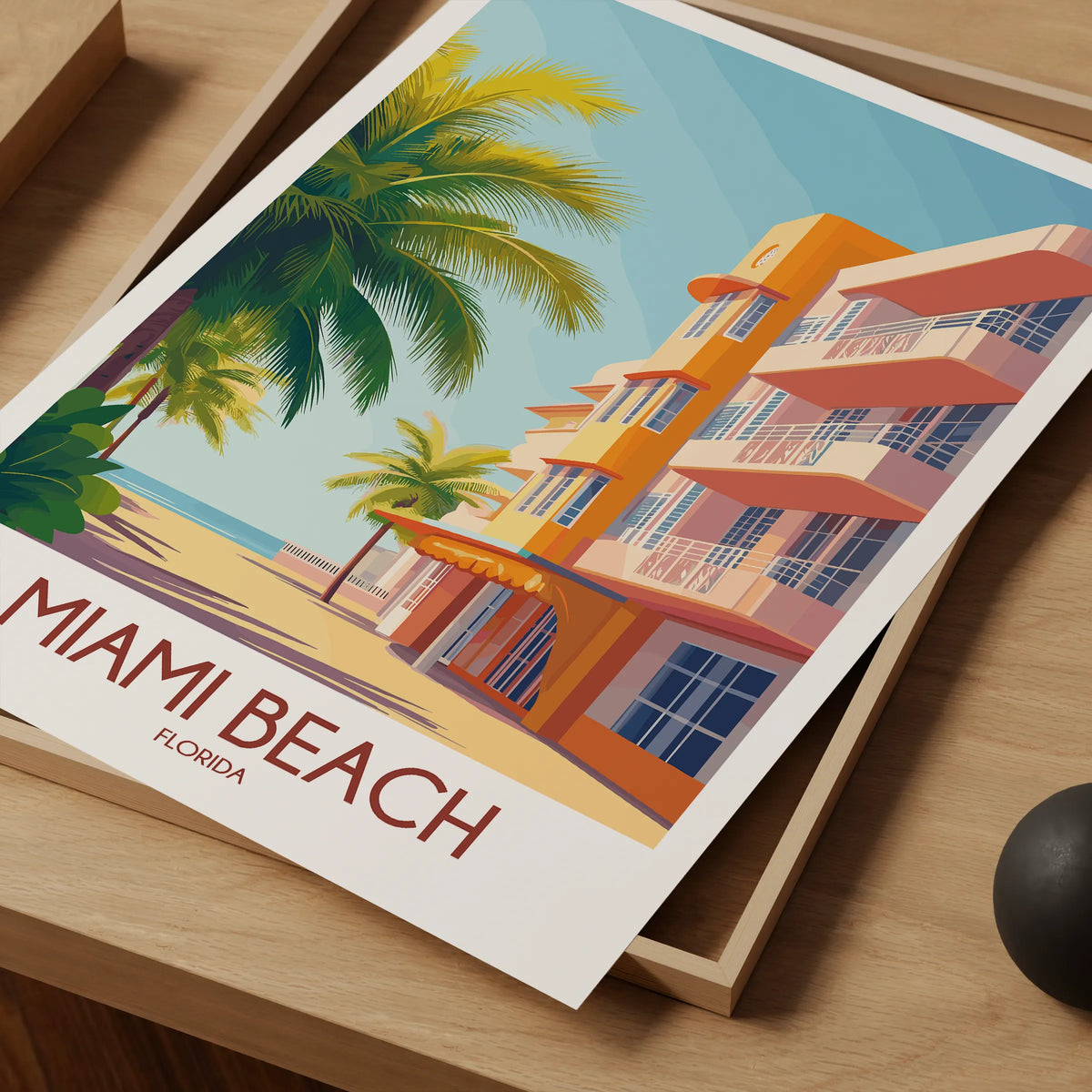 Miami Beach Gallery Quality Print