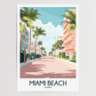 Miami Beach Gallery Quality Print