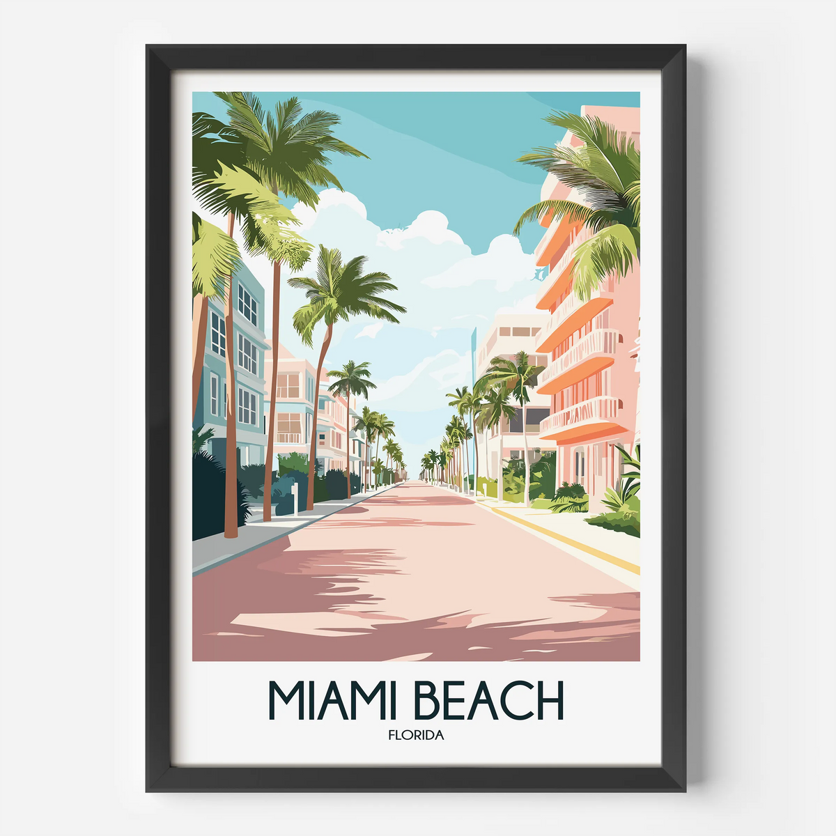 Miami Beach Gallery Quality Print