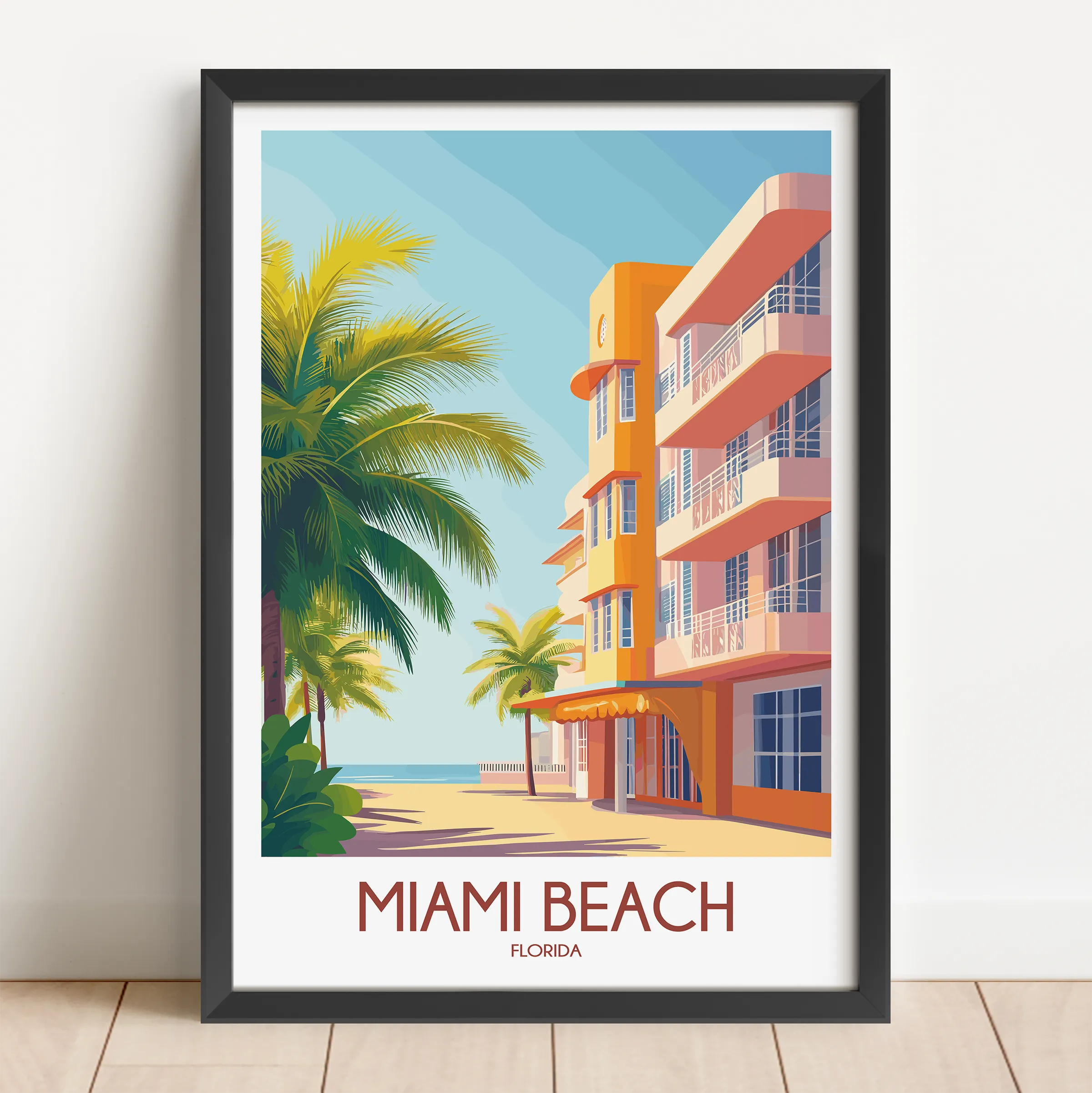 Miami Beach Home Office Decor