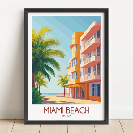 Miami Beach Home Office Decor
