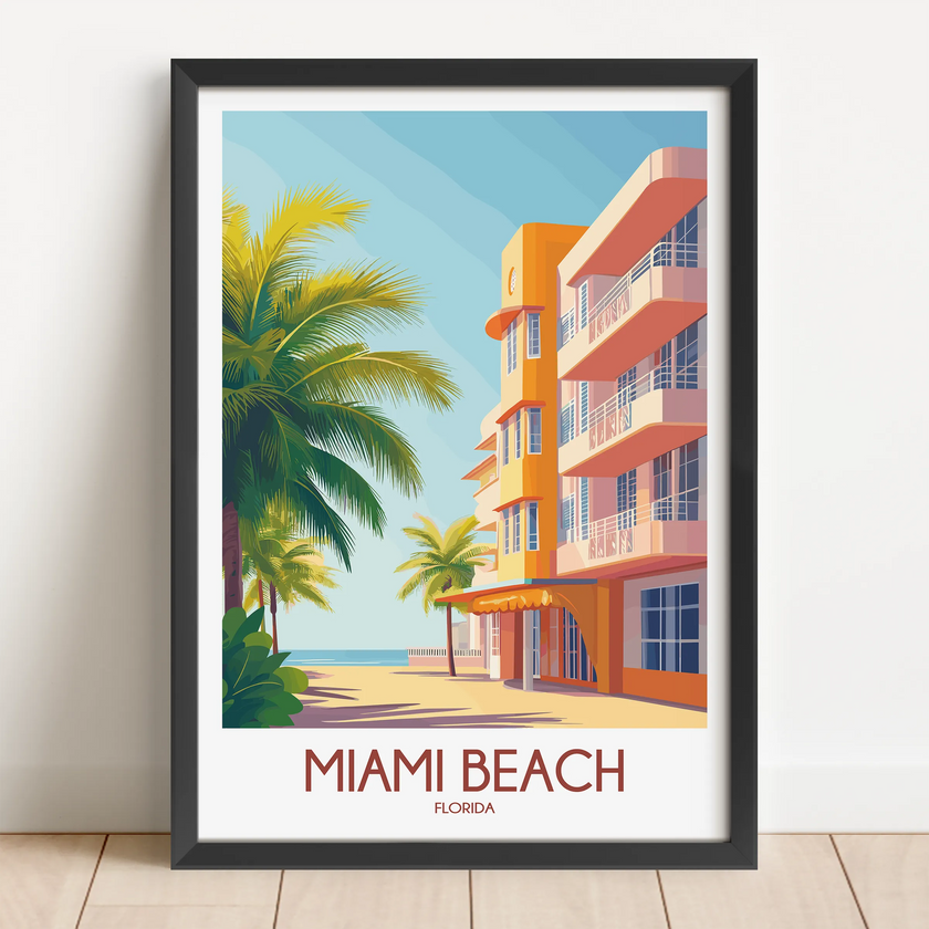 Miami Beach Home Office Decor