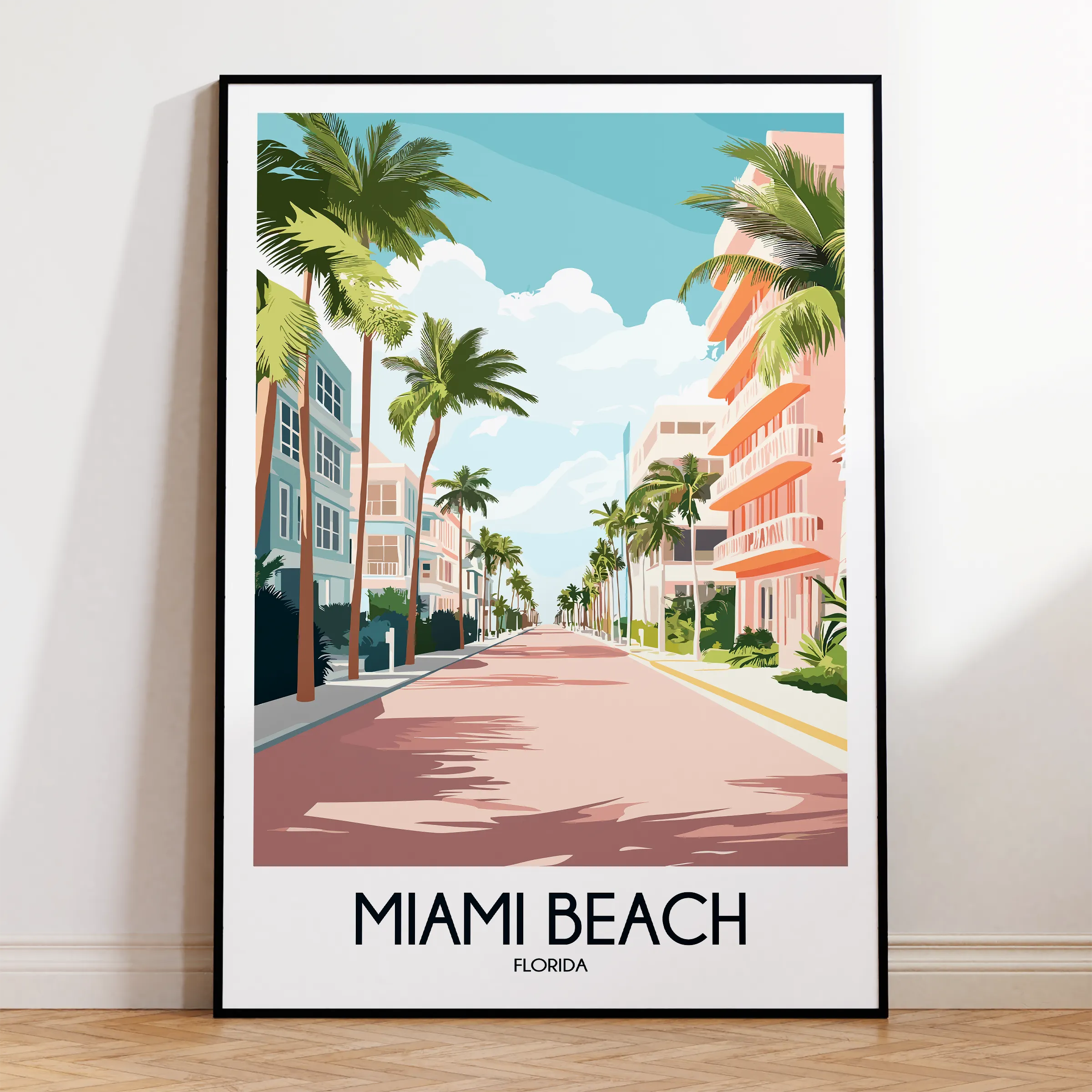 Miami Beach Home Office Decor