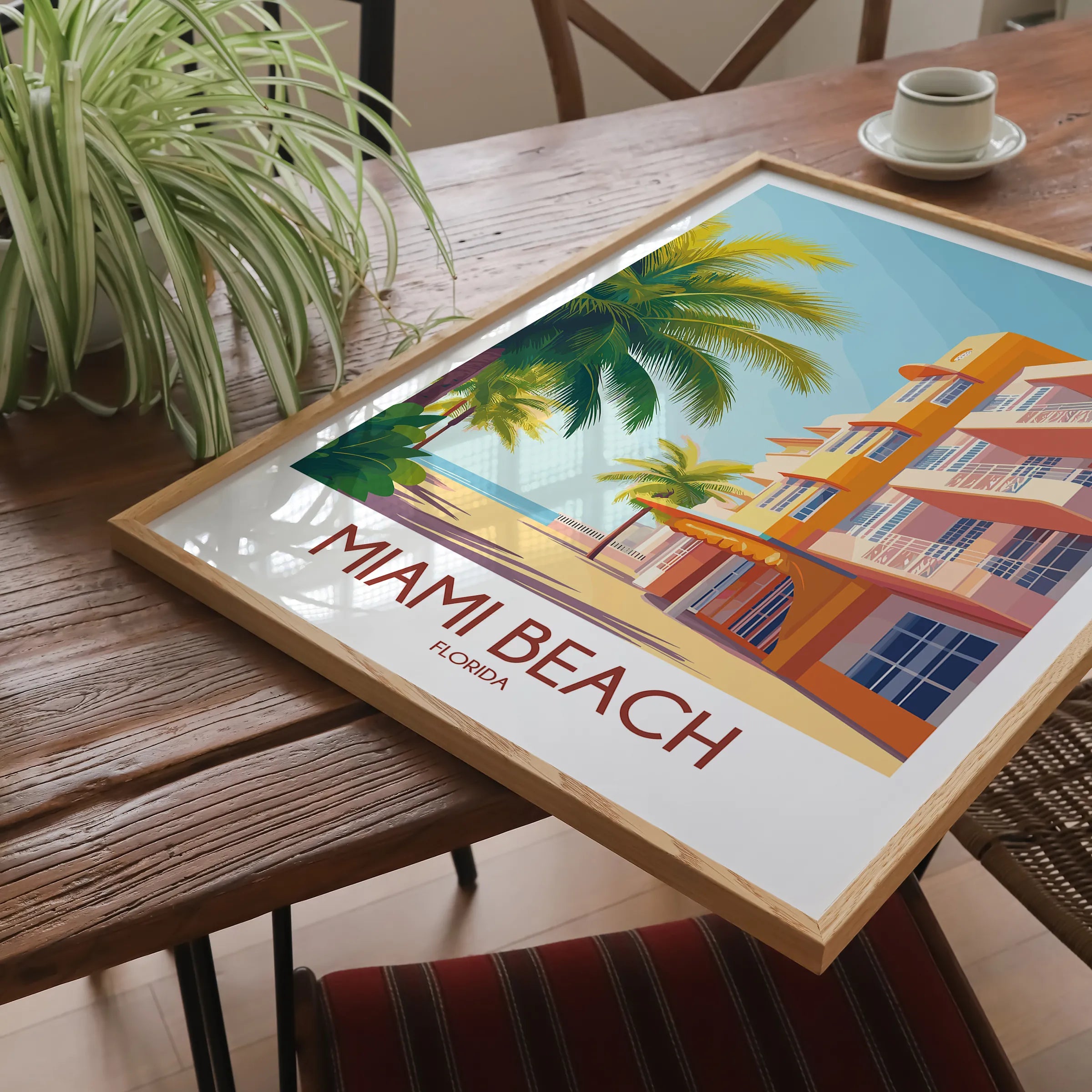 Miami Beach Souvenir Poster Print