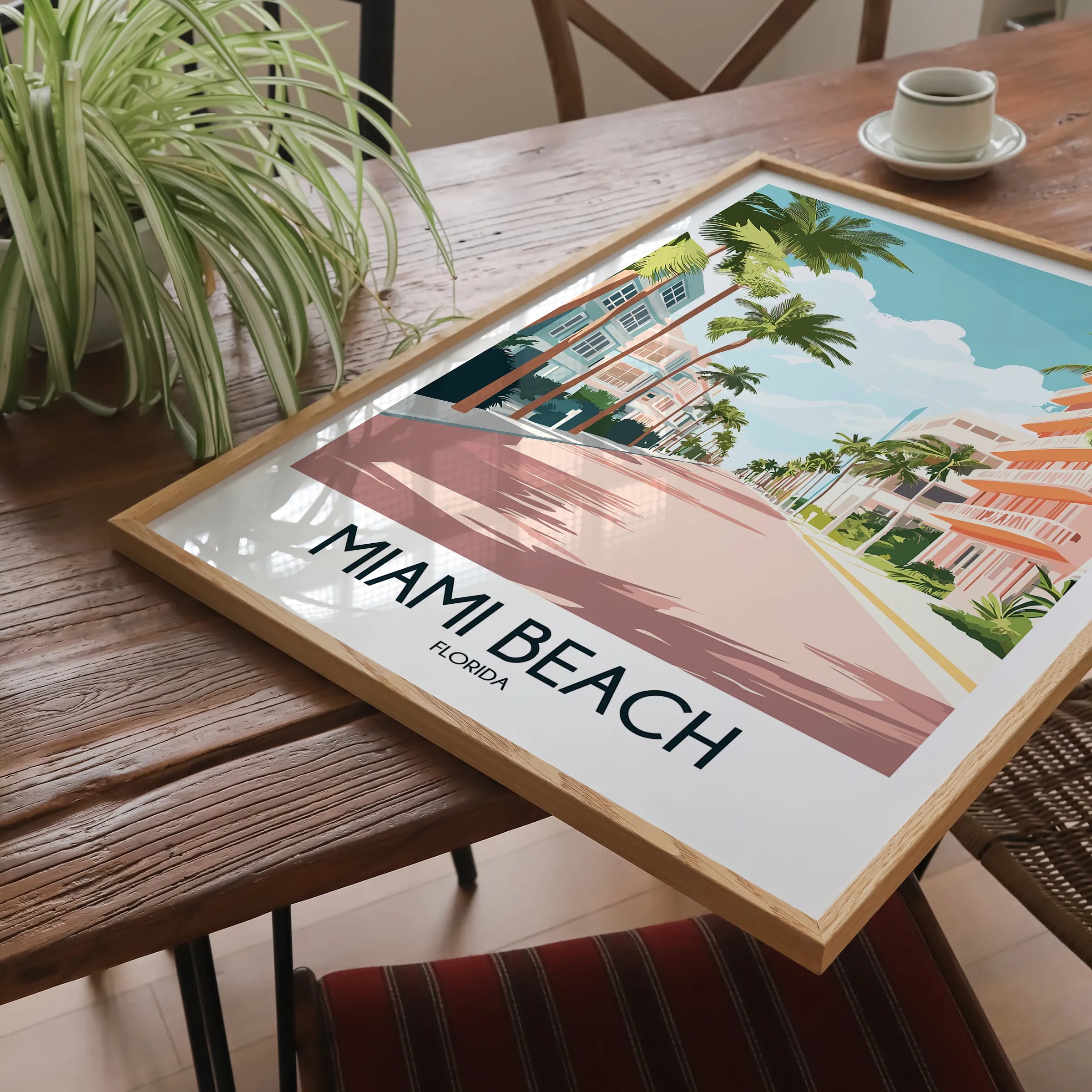 Miami Beach Souvenir Poster Print