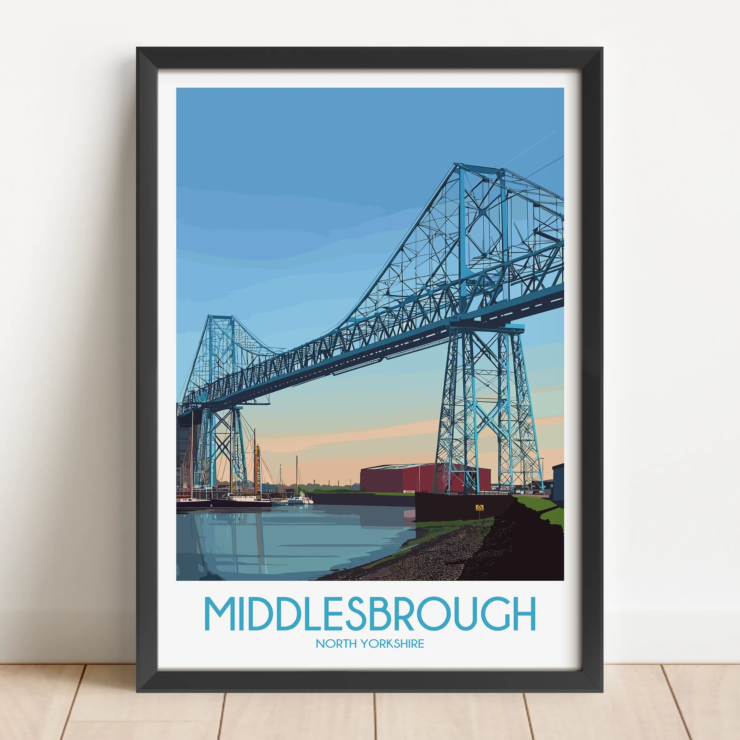 Middlesbrough Modern Travel Poster