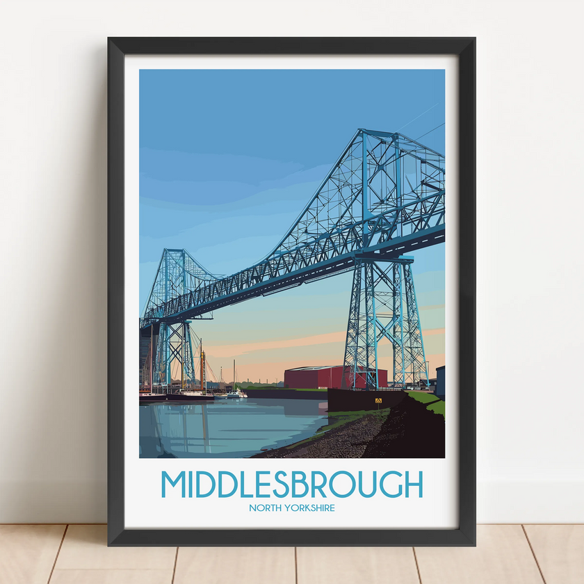 Middlesbrough Modern Travel Poster