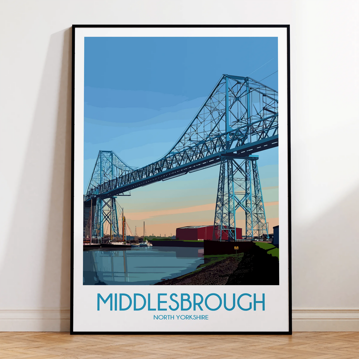 Middlesbrough Retro Travel Illustration