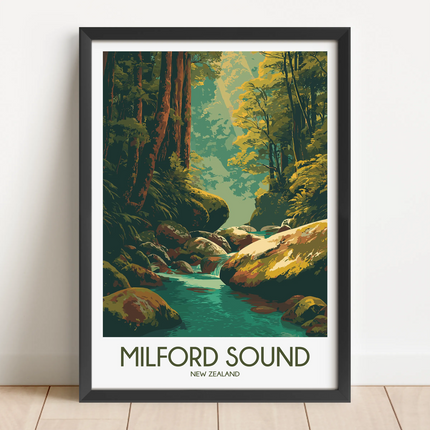 Milford Sound Souvenir Poster Print