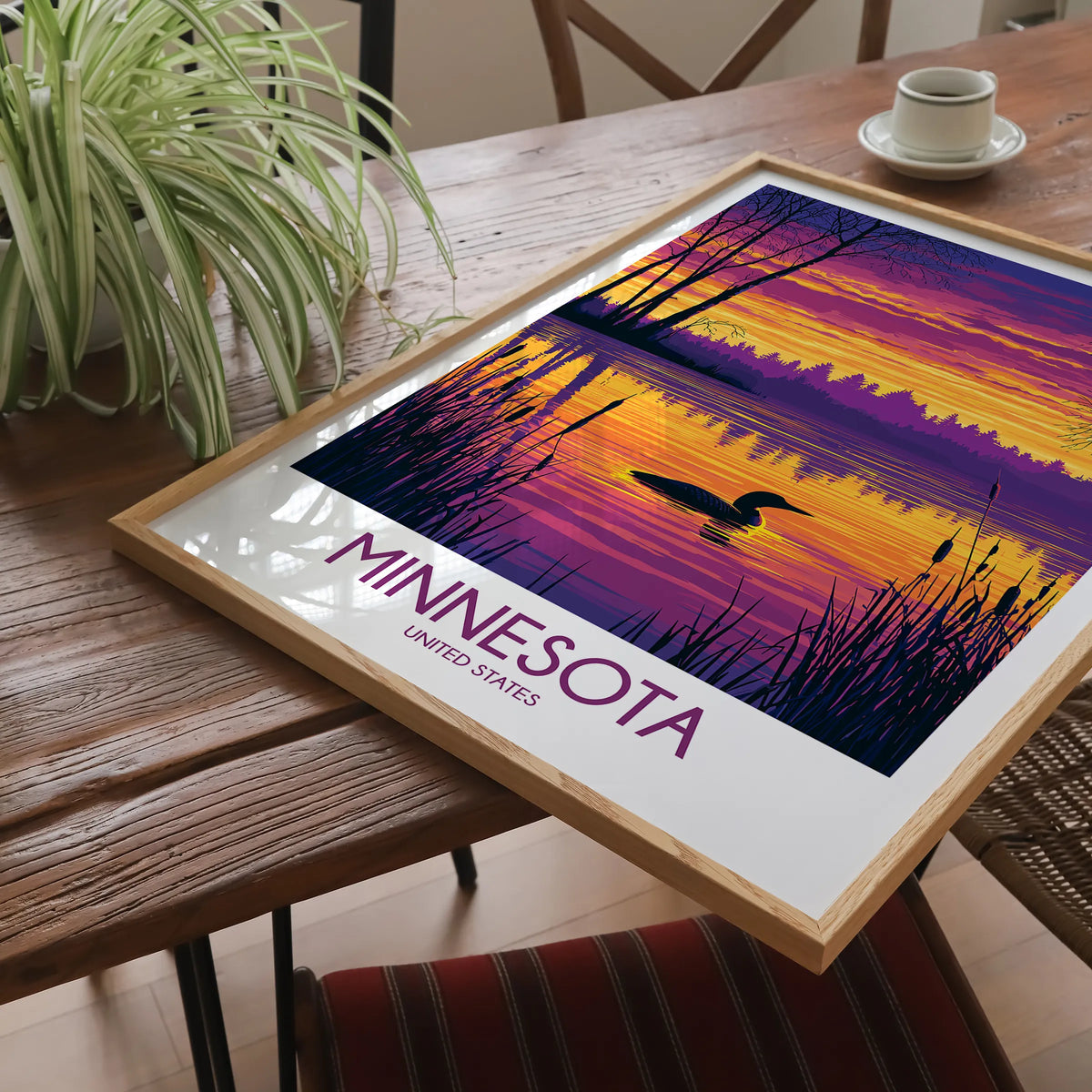 Minnesota Modern Travel Poster
