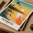 Mombasa Modern Travel Poster