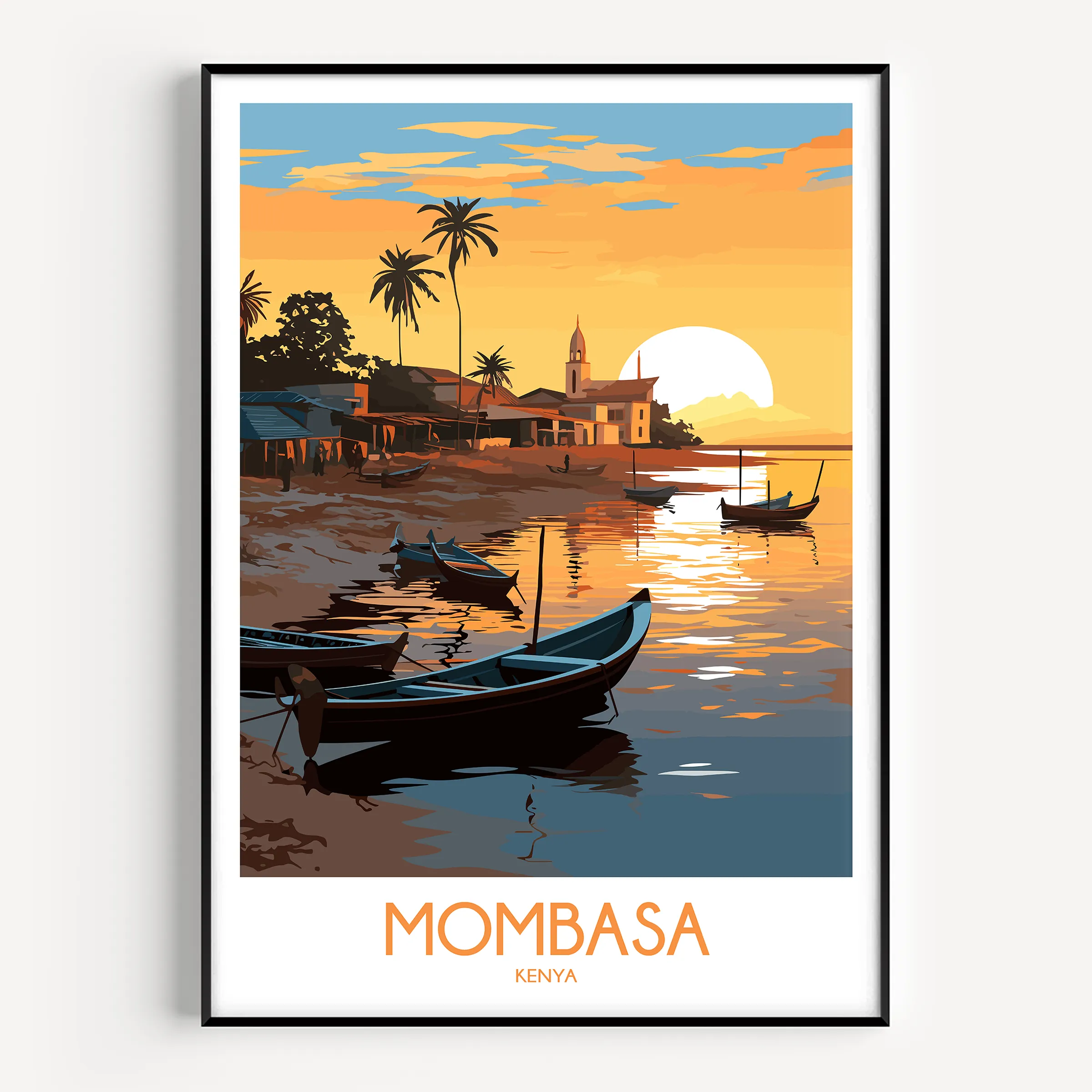 Mombasa Souvenir Poster Print
