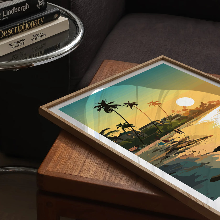 Mombasa Vintage Style Print
