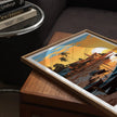 Mombasa Vintage Style Print