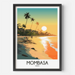 Mombasa Vintage Style Print