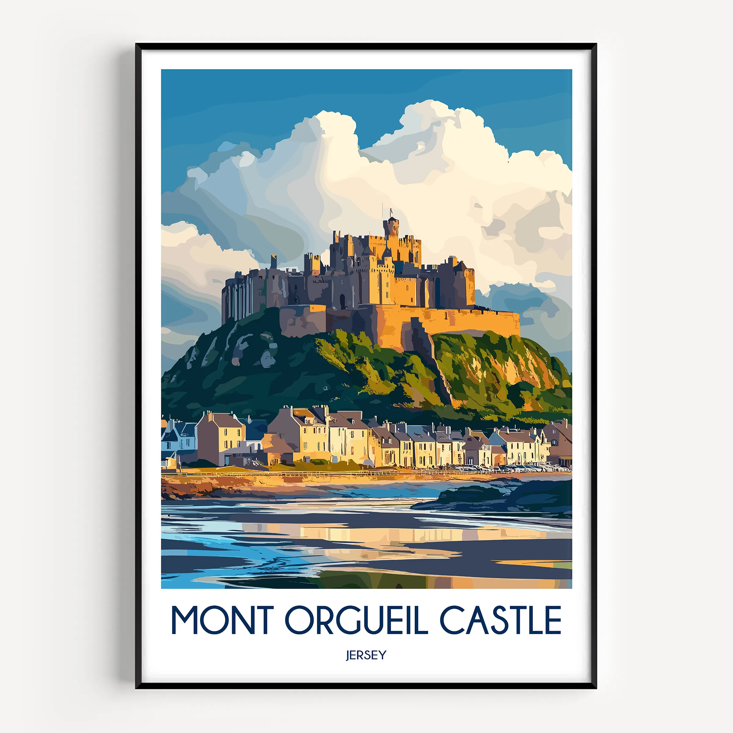 Mont Orgueil Castle Home Office Decor