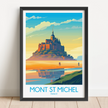Mont St Michel Minimalist Wall Art