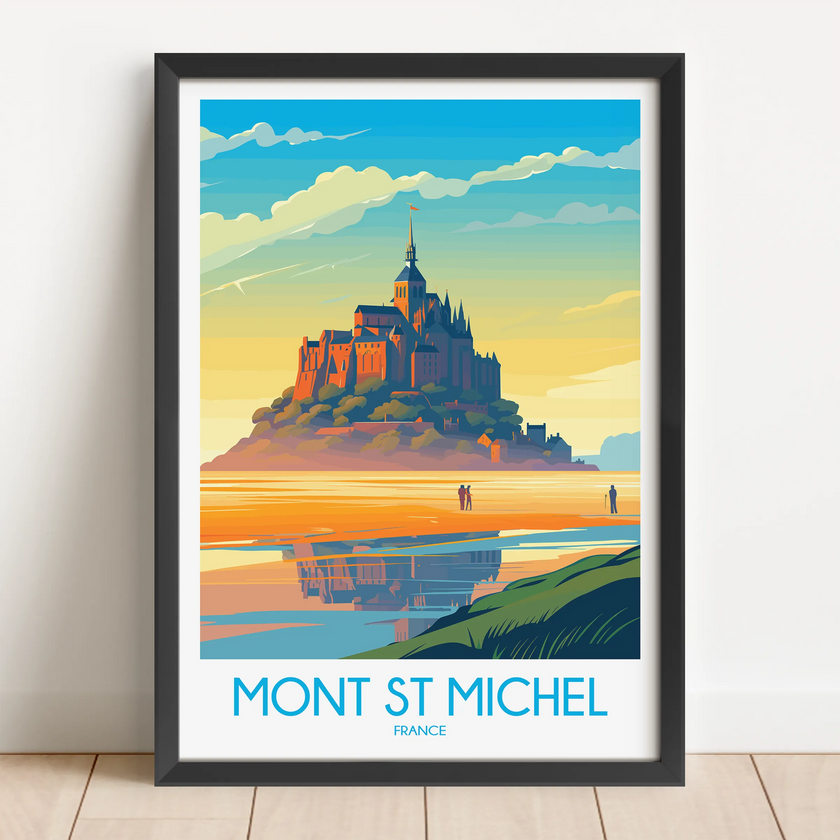 Mont St Michel Minimalist Wall Art