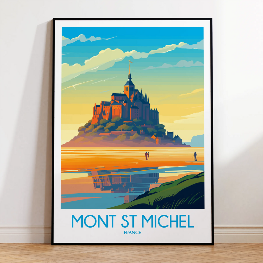 Mont St Michel Scenic Landscape Art