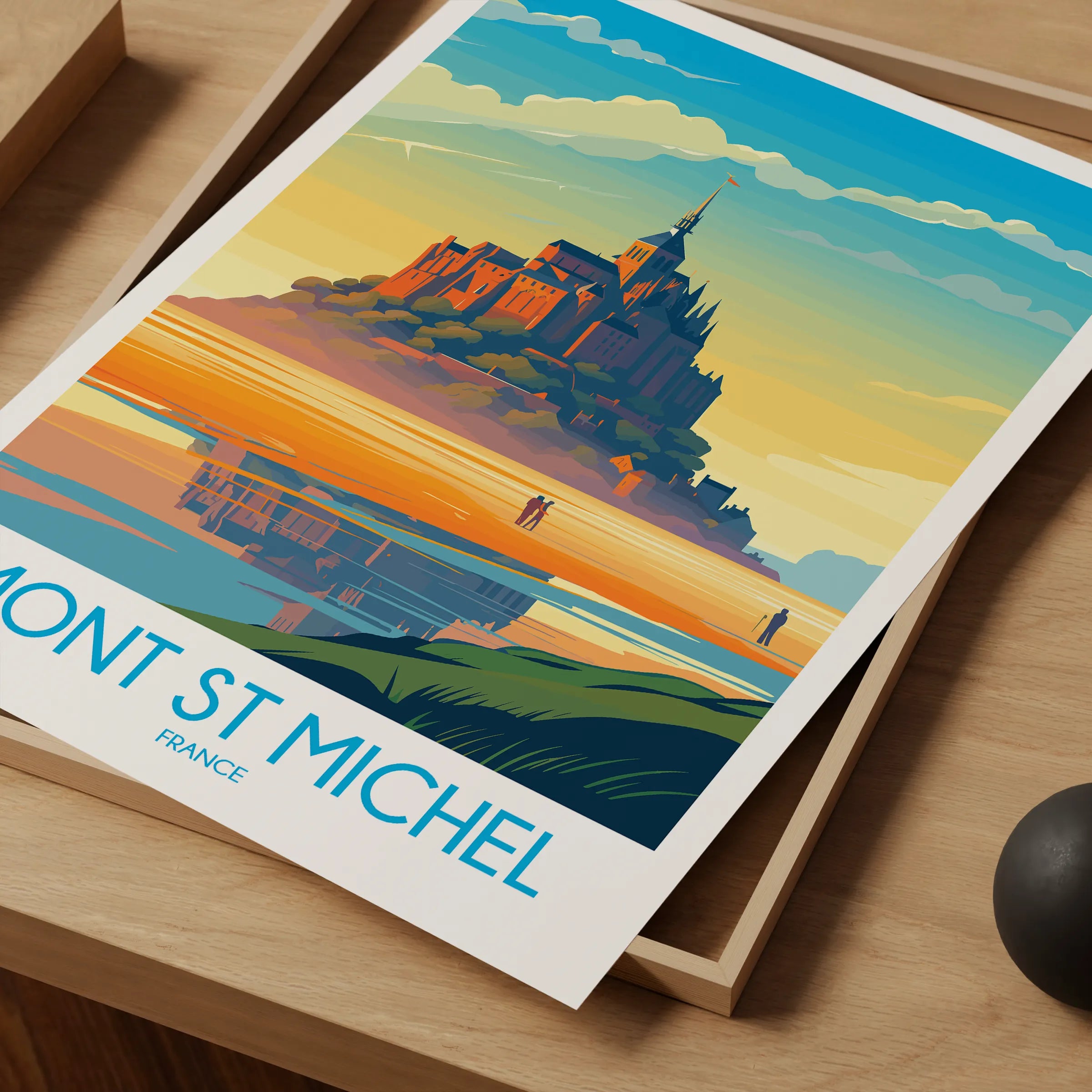 Mont St Michel Souvenir Poster Print