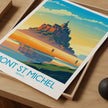 Mont St Michel Souvenir Poster Print