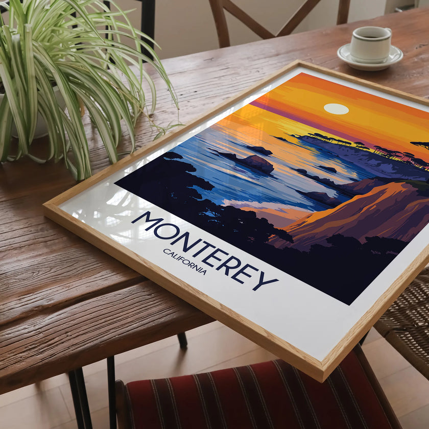 Monterey Modern Travel Poster