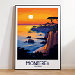 Monterey Vintage Style Print