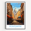 Montmartre Modern Travel Poster