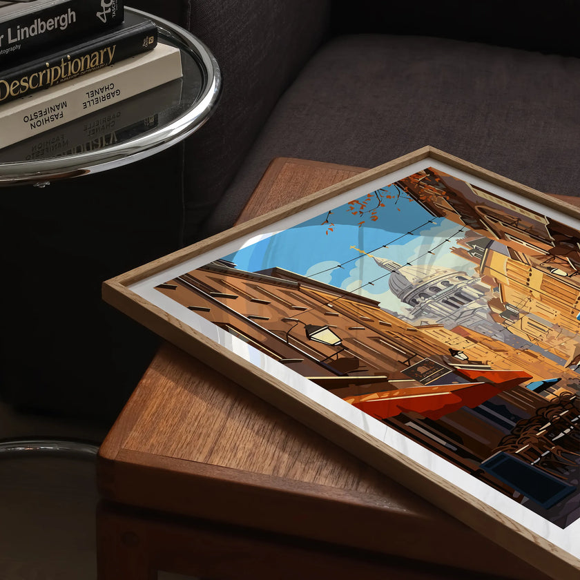 Montmartre Retro Travel Illustration