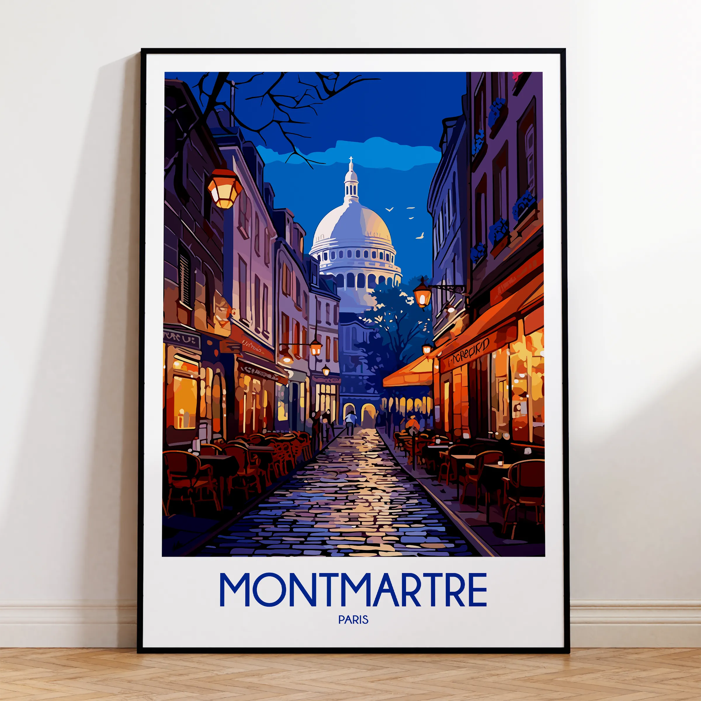 Montmartre Retro Travel Illustration