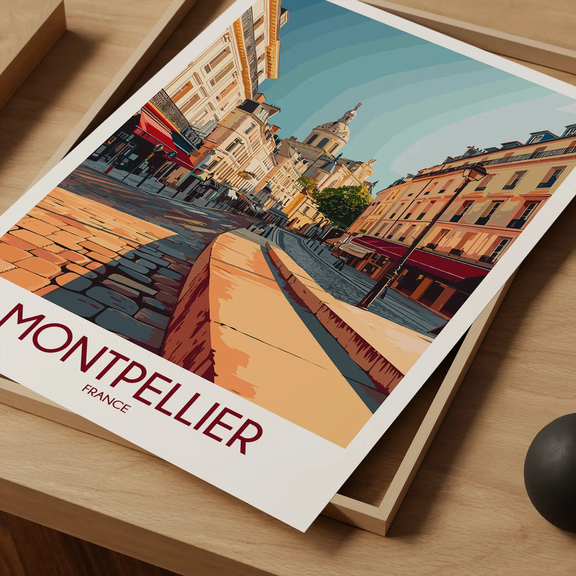 Montpellier Souvenir Poster Print