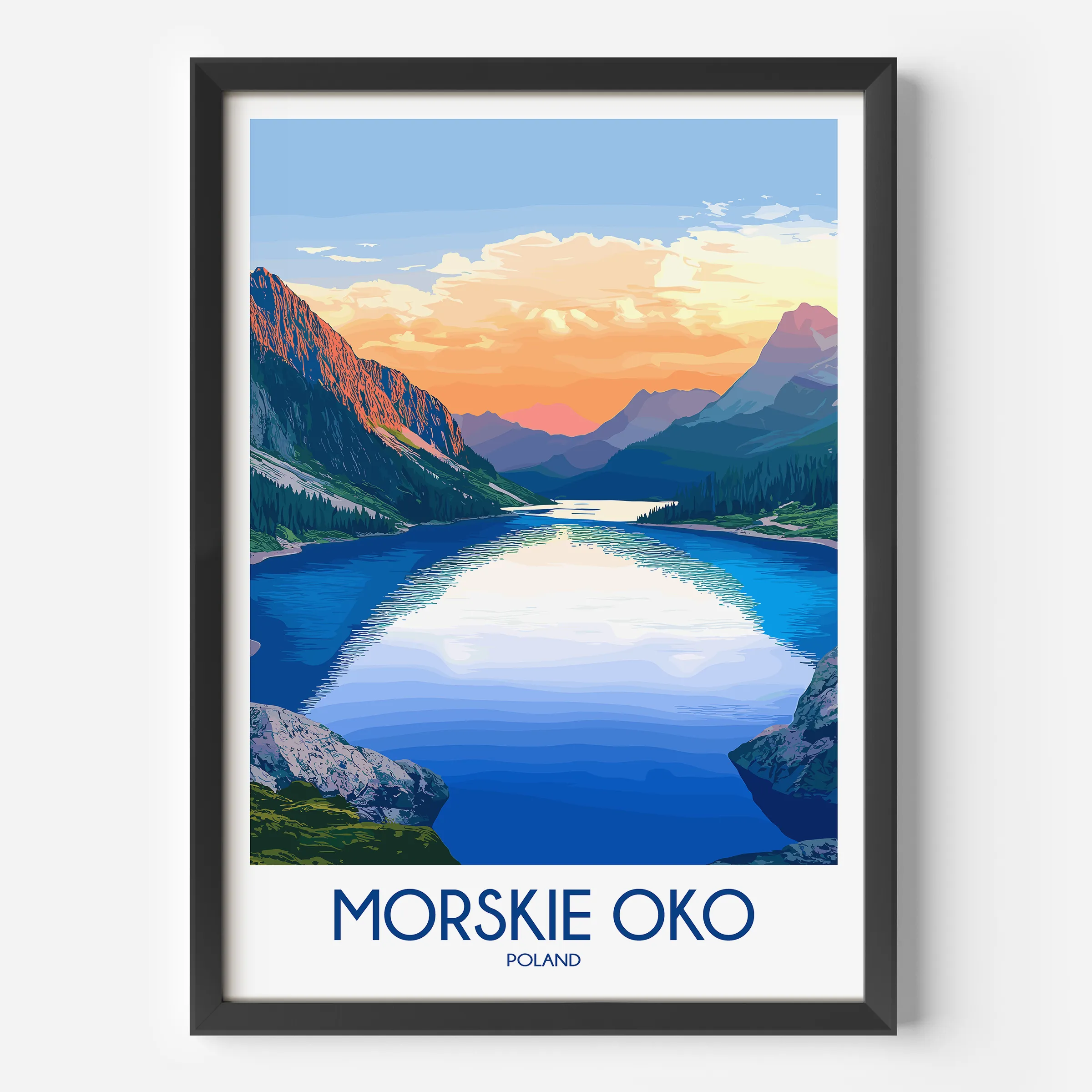 Morskie Oko Souvenir Poster Print