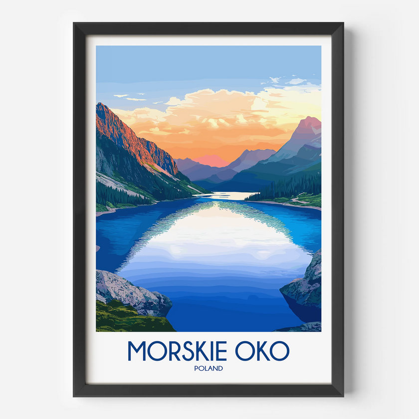 Morskie Oko Souvenir Poster Print