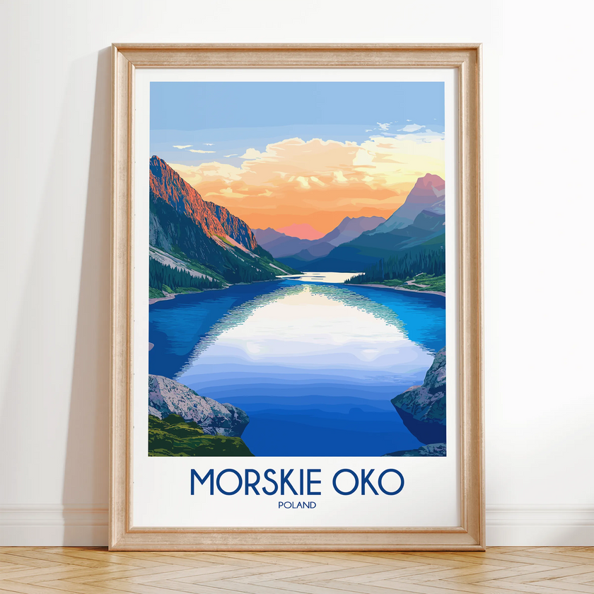 Morskie Oko Vintage Style Print