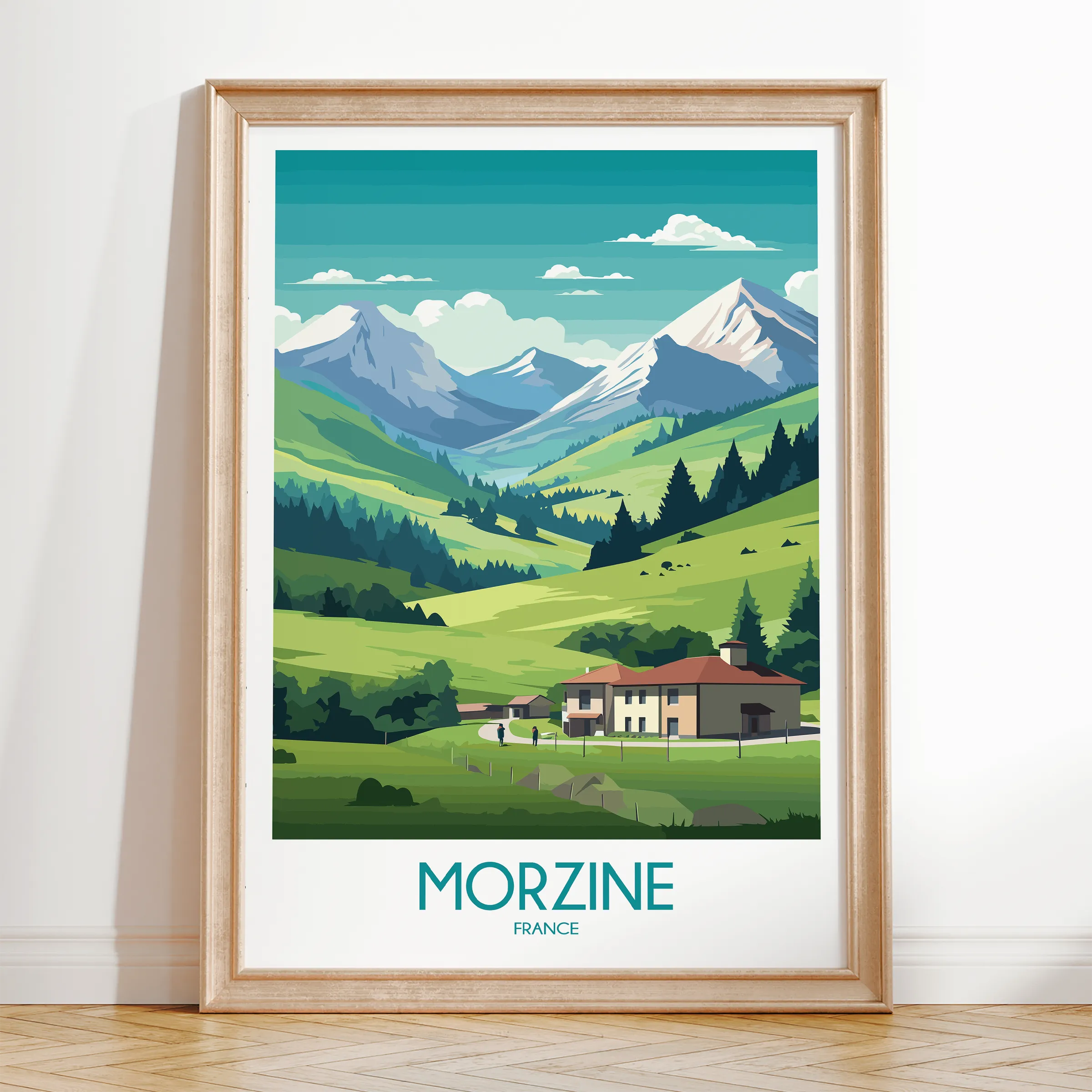 Morzine Destination Art Gift
