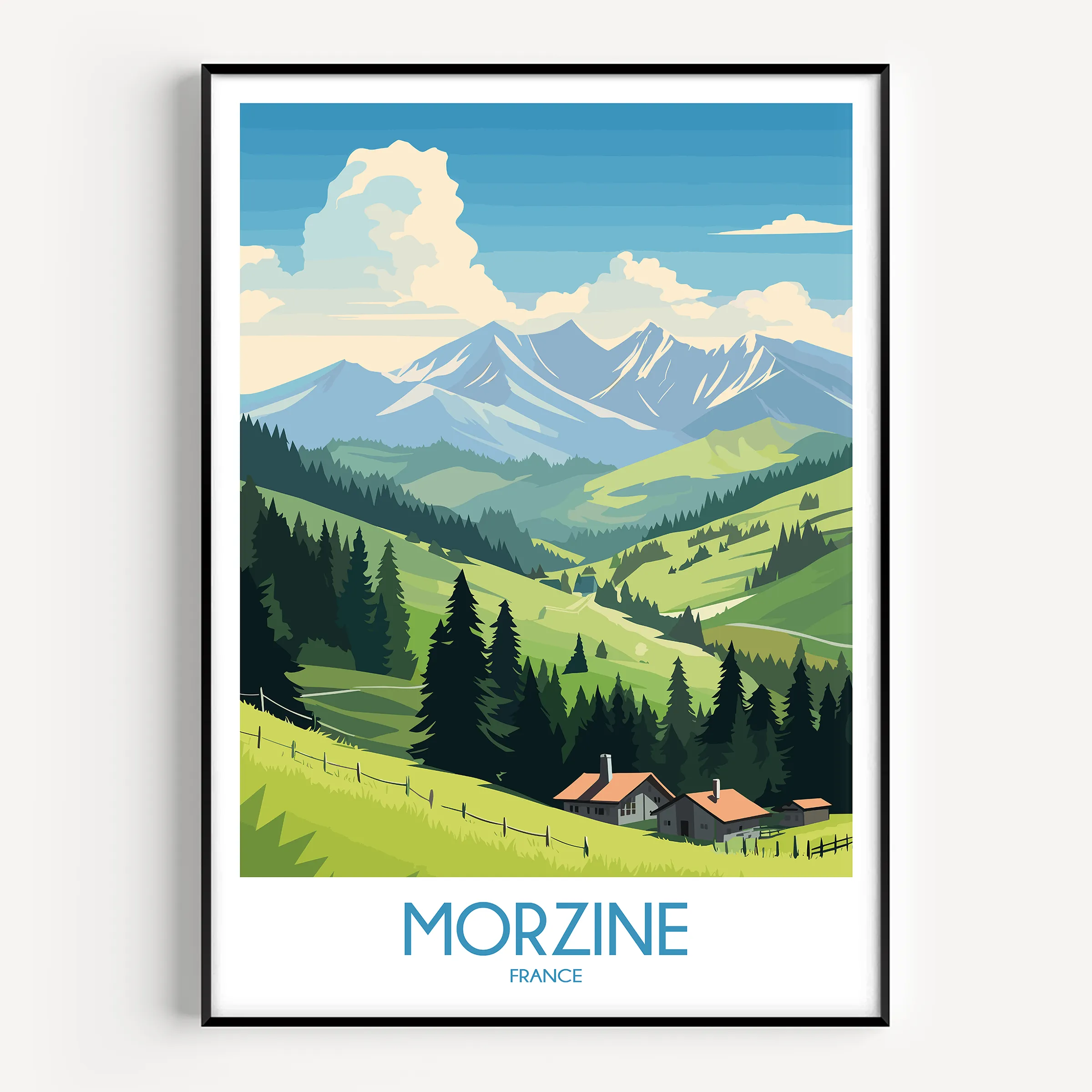Morzine Destination Art Gift