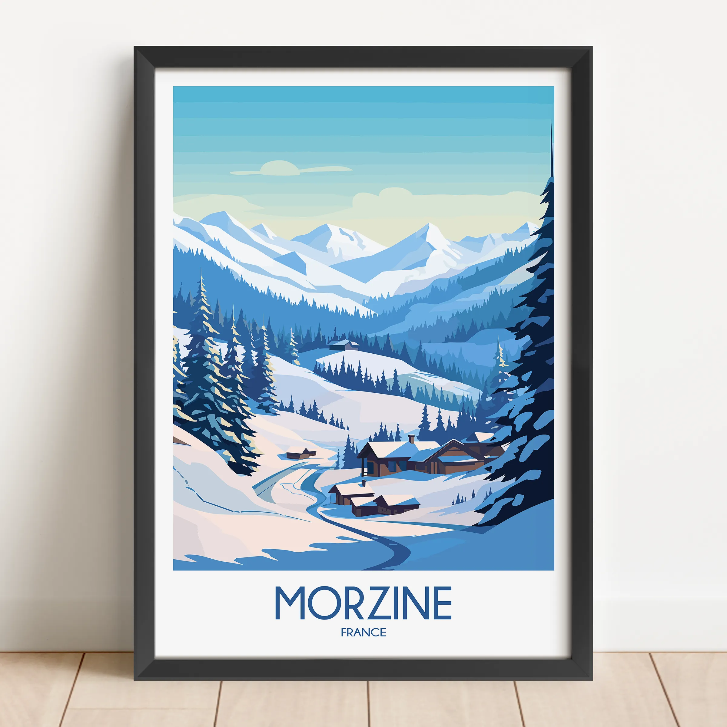 Morzine Minimalist Wall Art