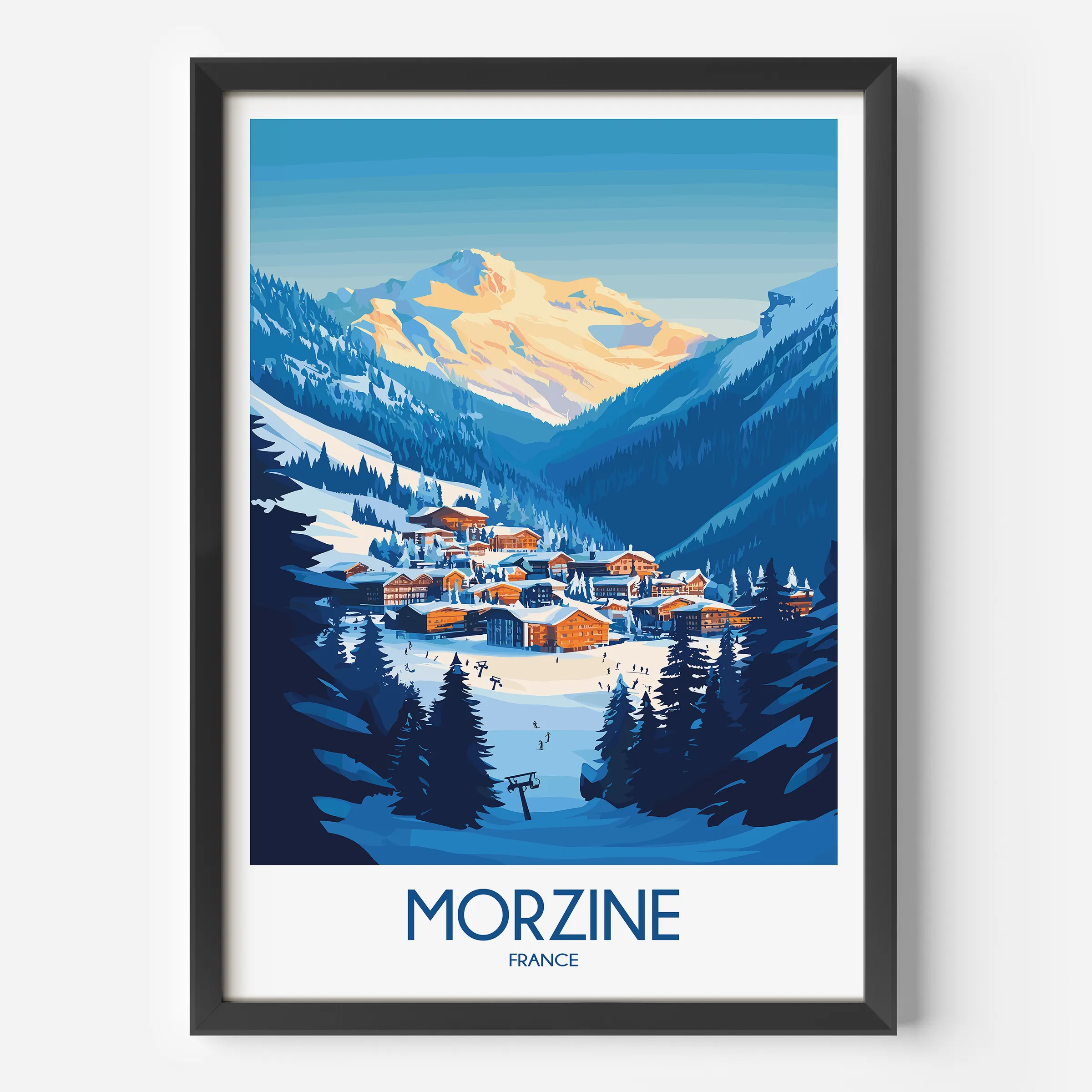 Morzine Minimalist Wall Art