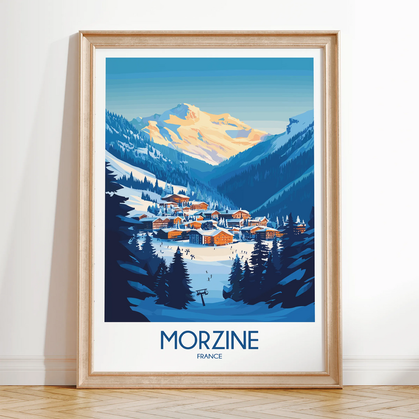 Morzine Modern Travel Poster