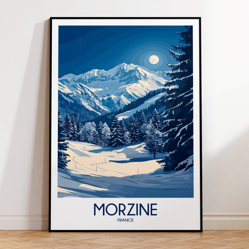 Morzine Modern Travel Poster