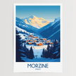 Morzine Retro Travel Illustration