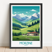 Morzine Retro Travel Illustration
