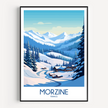 Morzine Retro Travel Illustration