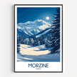 Morzine Retro Travel Illustration