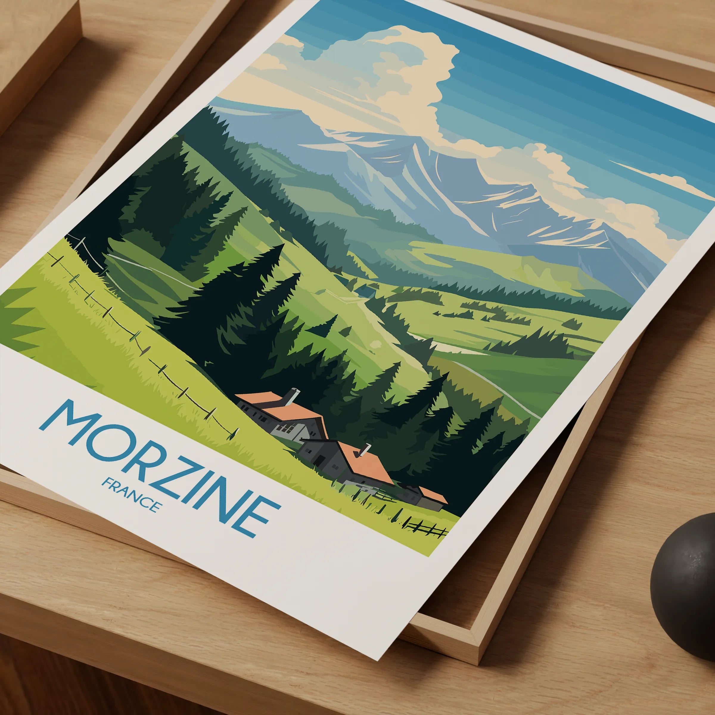 Morzine Souvenir Poster Print