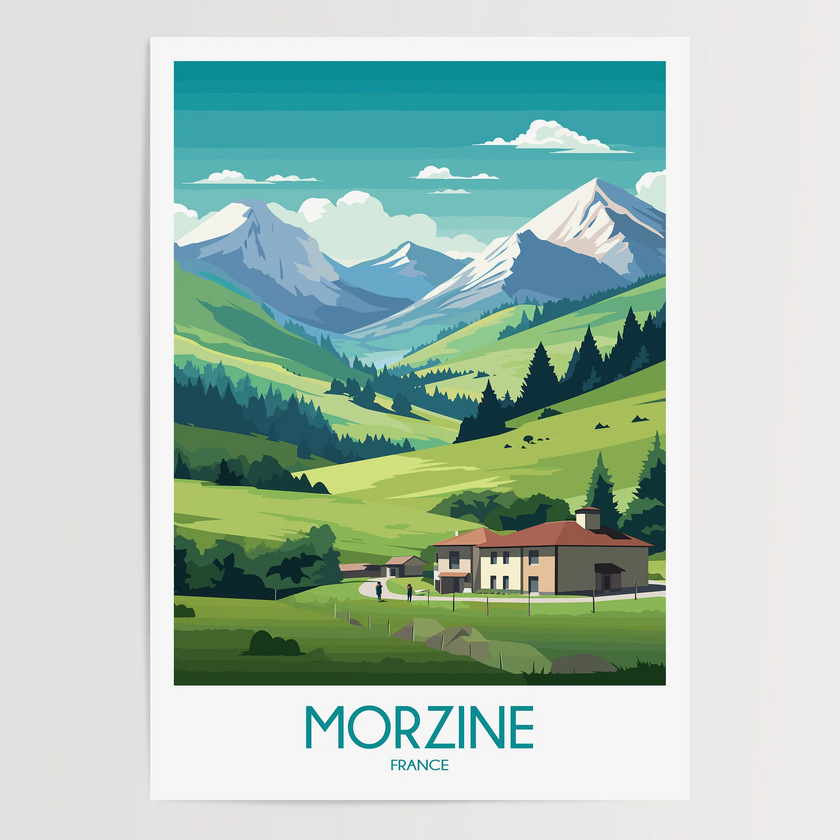 Morzine Souvenir Poster Print