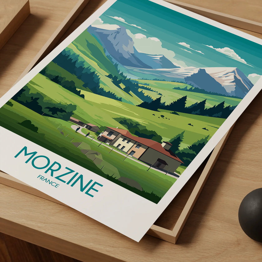 Morzine Vintage Style Print