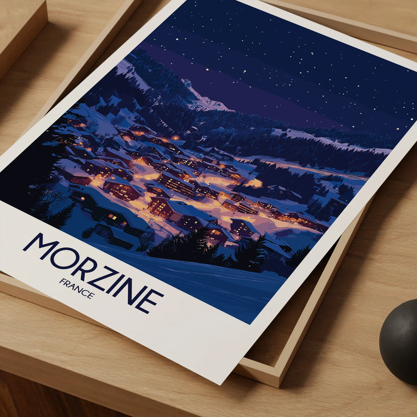 Morzine Vintage Style Print